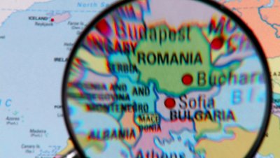 Болгария Румыния Карта Увеличение Лупа