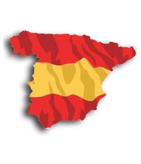 Испания Флаг Карта