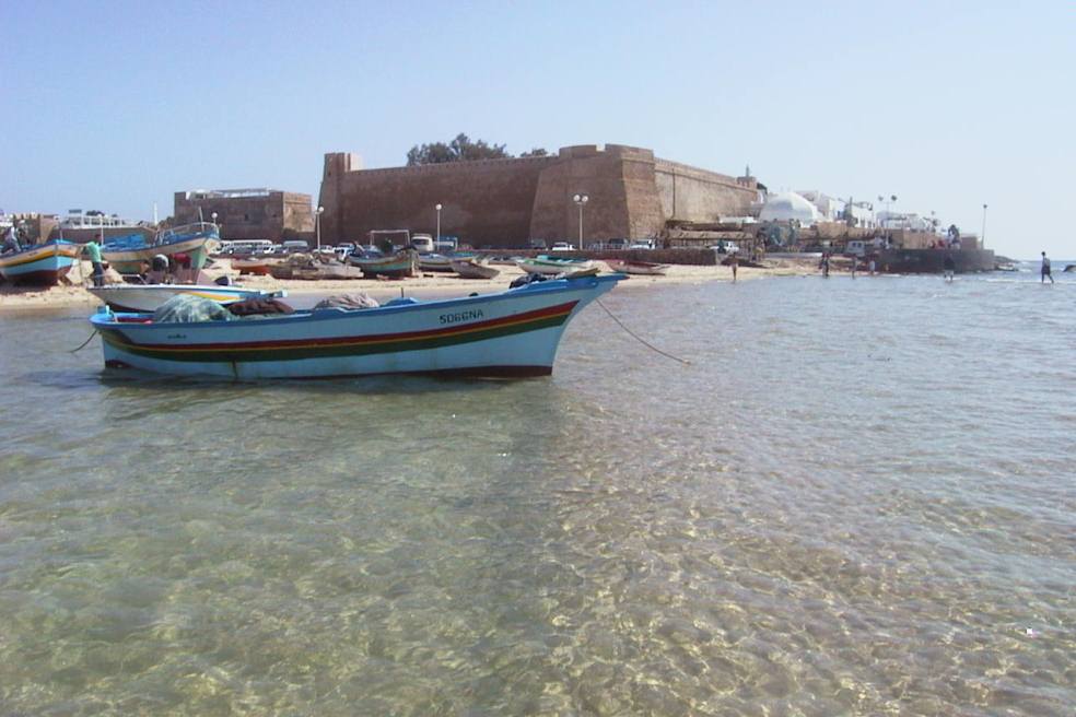 Тунис Море Лодка