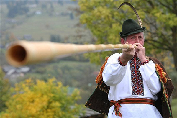 Украина Традиционная Фолклорная Нородная Музыка Труба Трембита
