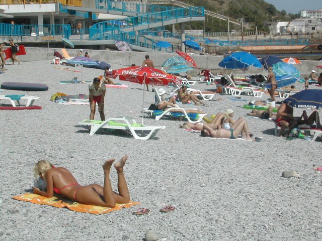 Ялта Крым Украина Пляж Секси Девушка Попа